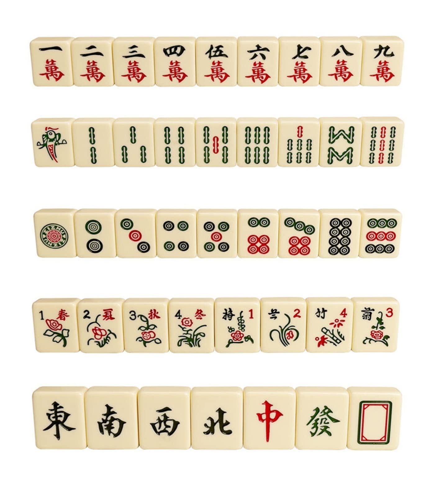 Traditional Chinese Mahjong tiles